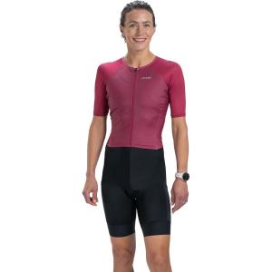 imageZoot Womens Core Tri Aero FZ Racesuit Short Sleeve MoistureWicking Triathlon Suit Plush Chamois ampamp Race Day StoragePlum