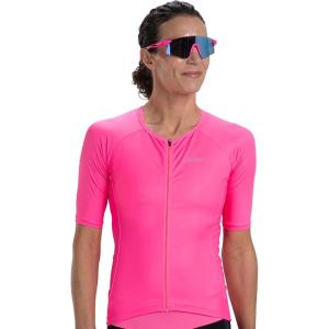 imageZoot Womens Core Tri Aero Jersey Lightweight MoistureWicking Triathlon Full Zip Top with Secure Storage ampamp UPF 50Bright Pink