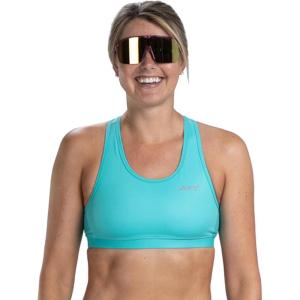 imageZoot Womens Core Tri Bra Racerback HighPerformance Triathlon Sports Bra for Swim Bike Run ampamp UPF 50 ProtectionAqua Blue