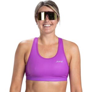 imageZoot Womens Core Tri Bra Racerback HighPerformance Triathlon Sports Bra for Swim Bike Run ampamp UPF 50 ProtectionDeep Purple
