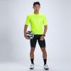imageZoot Mens Core Cycling Jersey Breathable Short Sleeve Road Bike Tri Jersey Moisture Wicking 3 Rear Pockets UPF 30 FabricHyper Yellow