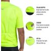 imageZoot Mens Core Cycling Jersey Breathable Short Sleeve Road Bike Tri Jersey Moisture Wicking 3 Rear Pockets UPF 30 FabricHyper Yellow