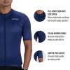 imageZoot Mens Core Cycling Jersey Breathable Short Sleeve Road Bike Tri Jersey Moisture Wicking 3 Rear Pockets UPF 30 FabricNavy