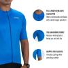 imageZoot Mens Core Cycling Jersey Breathable Short Sleeve Road Bike Tri Jersey Moisture Wicking 3 Rear Pockets UPF 30 FabricOcean Blue