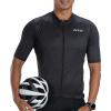 imageZoot Mens Core Cycling Jersey Breathable Short Sleeve Road Bike Tri Jersey Moisture Wicking 3 Rear Pockets UPF 30 FabricJet Black