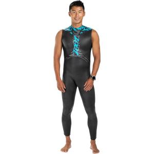imageZoot Mens Manta Sleeveless Wetsuit Yamamoto Neoprene Triathlon Suit with Hydrophobic Finish Buoyancy ampamp Arm MobilityMarine Blue