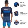 imageZoot Mens LTD Tri Aero Fz Racesuit Short Sleeve Aerodynamic Cycling Race Swim Bike Run Tri Suit with Pockets UPF 50 FabricSync