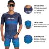imageZoot Mens LTD Tri Aero Fz Racesuit Short Sleeve Aerodynamic Cycling Race Swim Bike Run Tri Suit with Pockets UPF 50 FabricSync