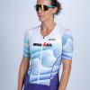 image:imageZoot Womens LTD Tri Aero Fz Racesuit Short Sleeve Aerodynamic Cycle Race Swim Bike Run Tri Suit with Pockets UPF 50 FabricIm Stratos