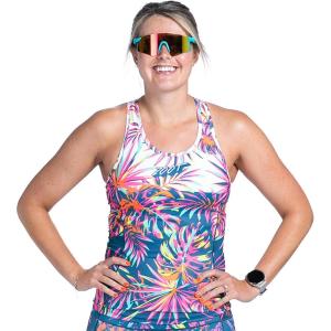 image:imageZoot Womens LTD Racerback Triathlon Tank Top Sleeveless Tank for Racing amp Endurance Training Builtin Bra amp Rear PocketsIsland Original