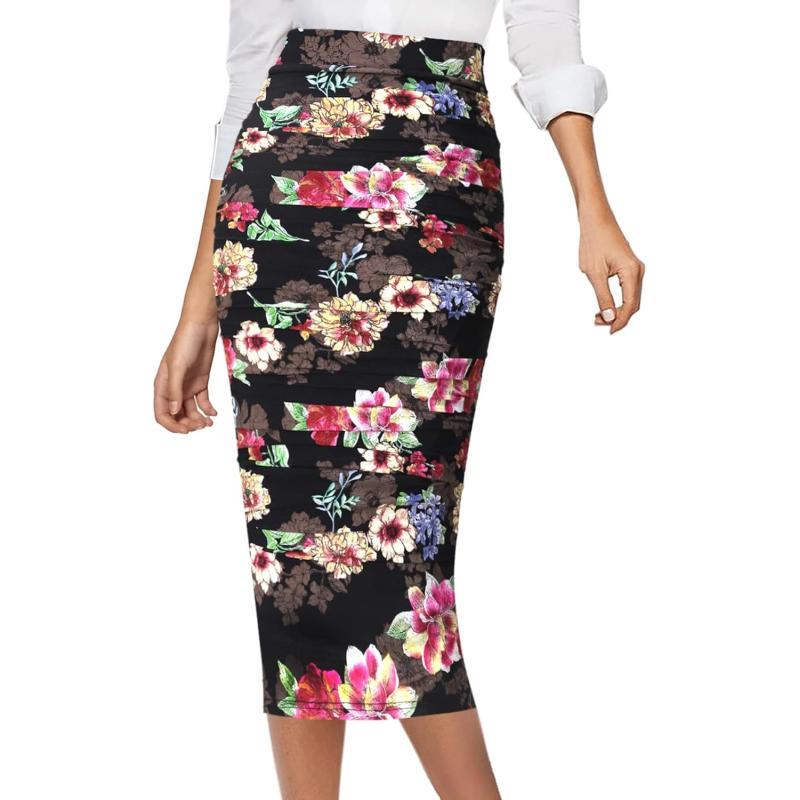 Black+ Yellow and Pink Floral Print