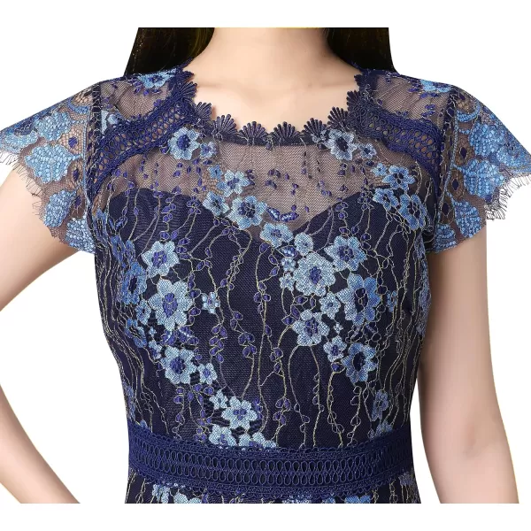 VFSHOWnbspWomensnbspContrastnbspFloralnbspLacenbspShiftnbspScallopednbspCrewnbspNecknbspSlimnbspCocktailnbspPartynbspDressNavy Floral Lace