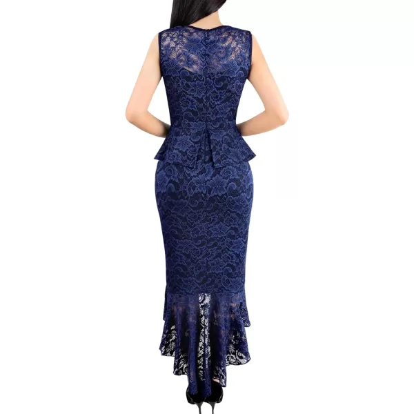 VFSHOWnbspWomensnbspSquarenbspNecknbspPeplumnbspRufflenbspButtonnbspCocktailnbspPartynbspBodyconnbspMidinbspMermaidnbspDressBlue Floral Lace