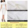 imageVFSHOW Womens Pleated Crew Neck Peplum Work Business Office Church Bodycon Pencil Sheath DressOffwhite