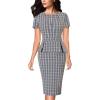 Blue Plaid Tweed