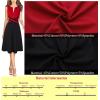 imageVFSHOW Womens Elegant Front Zipper Slim Work Business Office Party Cocktail Skater ALine DressRed and Black