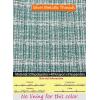 imageVFSHOW Womens Work Business Office Front Zipper Peplum Professional Church Pencil Sheath DressTeal Green Tweed