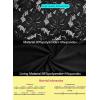 imageVFSHOW Womens Formal Sexy Halter High Slit Prom Wedding Guest Maxi Dress 2023 Illusion Sweetheart Neckline Evening Long GownBlack Floral Lacec