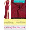 imageVFSHOW Womens Formal Sexy Halter High Slit Prom Wedding Guest Maxi Dress 2023 Illusion Sweetheart Neckline Evening Long GownSparkly Redb