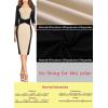 imageVFSHOW Womens Slim Zipper Up Work Business Office Party Bodycon Pencil Sheath DressBlack and Beige