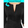imageVFSHOW Womens Slim Zipper Up Work Business Office Party Bodycon Pencil Sheath DressBlackb