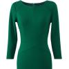 imageVFSHOW Womens Slim Zipper Up Work Business Office Party Bodycon Pencil Sheath DressGreen