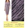 imageVFSHOW Womens Slim Zipper Up Work Business Office Party Bodycon Pencil Sheath DressPink Tweed