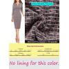 imageVFSHOW Womens Slim Zipper Up Work Business Office Party Bodycon Pencil Sheath DressPink Tweedb