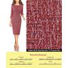 imageVFSHOW Womens Slim Zipper Up Work Business Office Party Bodycon Pencil Sheath DressRed Tweeda
