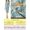 imageVFSHOW Womens Slim Zipper Up Work Business Office Party Bodycon Pencil Sheath DressTeal Green Tweed