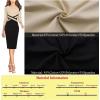 imageVFSHOW Womens Wear to Work Slim Colorblock Crisscross Waist Front Zipper Business Party Office Bodycon Pencil Sheath DressBeigeblack
