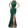 Green Floral Lace-b
