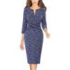 Blue Tweed + Navy Piping