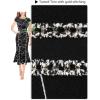 imageVFSHOW Womens Elegant Vintage Chruch Business Office Cocktail Mermaid Bodycon Midi DressBlack and White Geometric Print