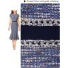 imageVFSHOW Womens Elegant Vintage Chruch Business Office Cocktail Mermaid Bodycon Midi DressBlue Tweed