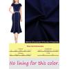 imageVFSHOW Womens Elegant Vintage Chruch Business Office Cocktail Mermaid Bodycon Midi DressDark Blue