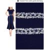 imageVFSHOW Womens Elegant Vintage Chruch Business Office Cocktail Mermaid Bodycon Midi DressDark Blue