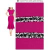 imageVFSHOW Womens Elegant Vintage Chruch Business Office Cocktail Mermaid Bodycon Midi DressHot Pink