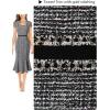 imageVFSHOW Womens Elegant Vintage Square Neck Business Office Cocktail Party Bodycon Midi Mermaid DressBlack Tweed