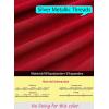 imageVFSHOW Womens Formal Prom Off Shoulder 3D Flowers Ruched Wedding Guest Maxi Dress 2024 Sexy High Slit Cocktail Evening GownSparkly Red
