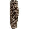 imageVFSHOW Womens Ruched Ruffle High Waist Casual Wok Office Party Slim Fitted Bodycon Pencil Midi MidCalf SkirtLeopard Print