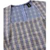 imageVFSHOW Womens Work Business Square Neck Bodycon Dress Office Retro Elegant Slim Fitted Pencil Sheath DressBlue Plaid Tweed
