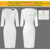 imageVFSHOW Womens Work Business Square Neck Bodycon Dress Office Retro Elegant Slim Fitted Pencil Sheath DressOffwhite