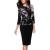 Multi Floral Print and Black