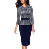Navy Blue+plaid