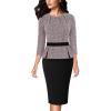 Pink Tweed+black