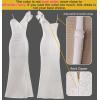 imageVFSHOW Womens Formal Prom Ruffle One Shoulder Strap Ruched Maxi Dress 2024 Sexy Twist Front Split Wedding Guest Evening GownOffwhite Lace