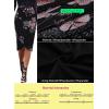 imageVFSHOW Womens Ruched Ruffle High Waist Asymmetric Wrap Casual Wok Office Party Slim Fitted Bodycon Pencil Midi MidCalf SkirtBlack  Pink Floral Print