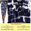 imageVFSHOW Womens Ruched Ruffle High Waist Asymmetric Wrap Casual Wok Office Party Slim Fitted Bodycon Pencil Midi MidCalf SkirtBlue and White Geometric Print
