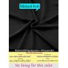 imageVFSHOW Womens Sexy Formal Ruched Fitted High Slit Bodycon Maxi Dress Spaghetti Strap Sweetheart Cocktail Prom Evening GownBlack Knit